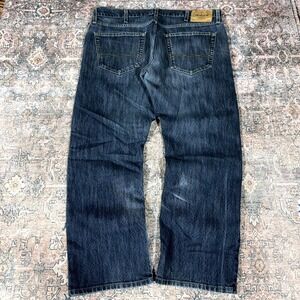 Denizen from Levi's 218 Jeans Men's 38x28 Blue Denim Straight Faded Workwear